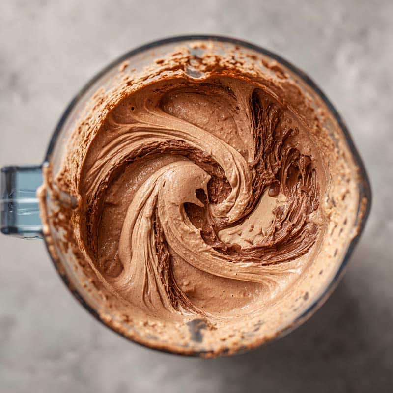 Blending high protein chocolate ice cream