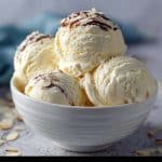 Ninja Creami high protein vanilla ice cream in bowl