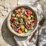 Butter bean salad with herby vinaigrette