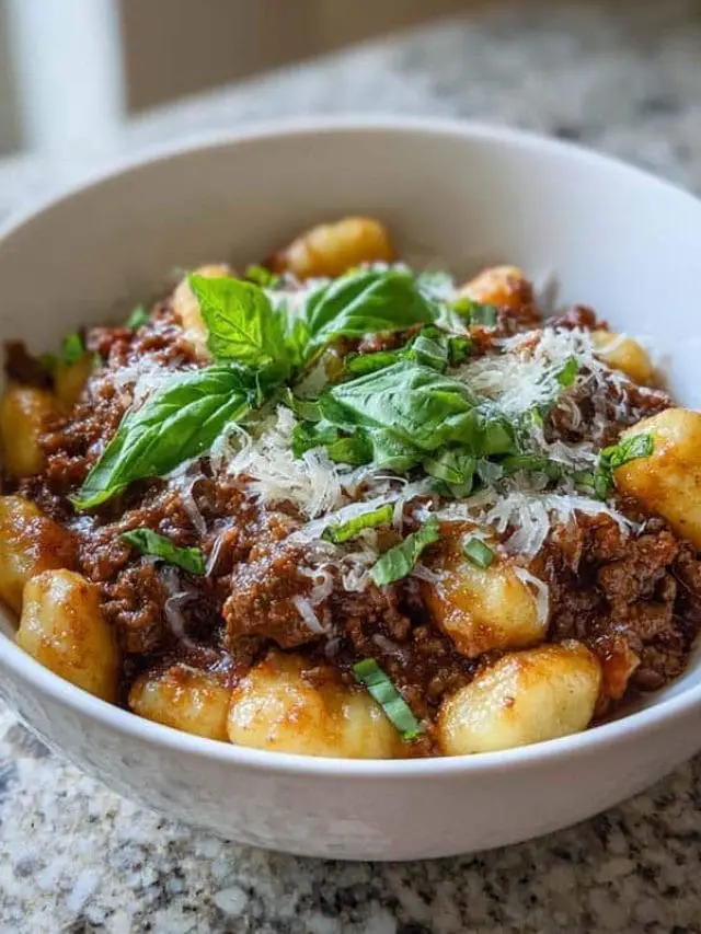 Gnocchi Beef Bolognese