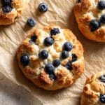 Fluffy Cottage Cheese Blueberry Cloud Bread